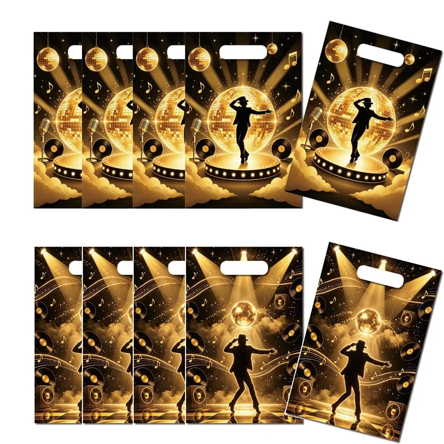 10-50Pcs Michael Jackson Birthday Party Favor Gift Bags Goodie Bag Stuffers Filler Reward Prize Treat Bag Gift Packaging Bags view 4