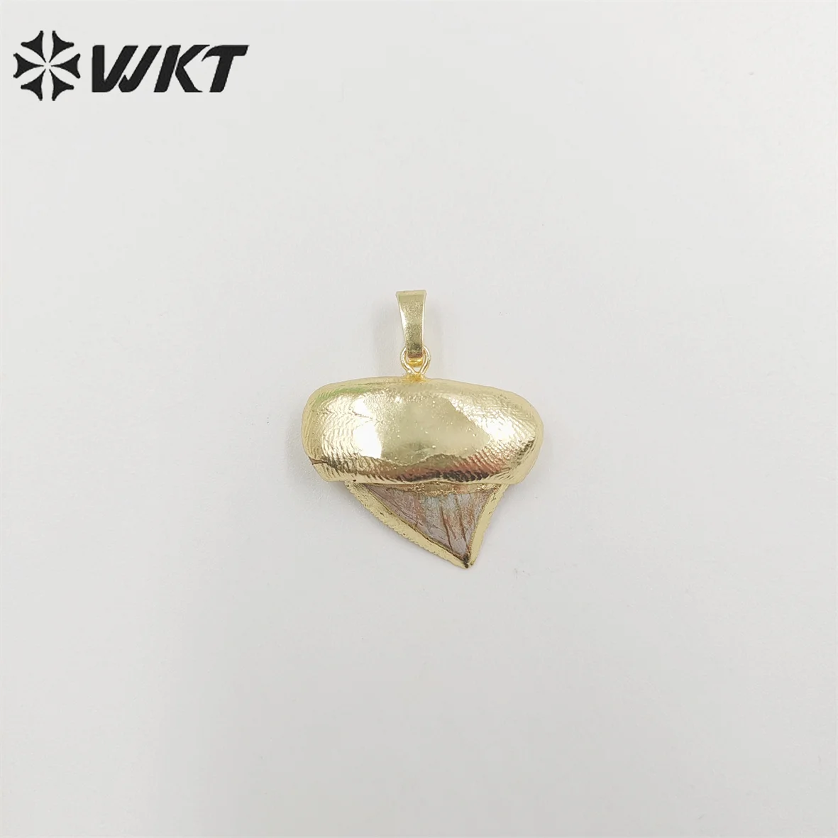 

WT-P248 Оптовая мода полный золотой образец зуба кулон натуральные костные зубы ожерелье кулон в уникальном стиле