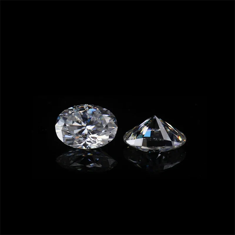 

5A White CZ Oval Shape 2x4mm~10x12mm Synthetic Gems Cubic Zirconia For Jewelry Hairpin Watches DIY Heat Resistance 600°C/1112°F