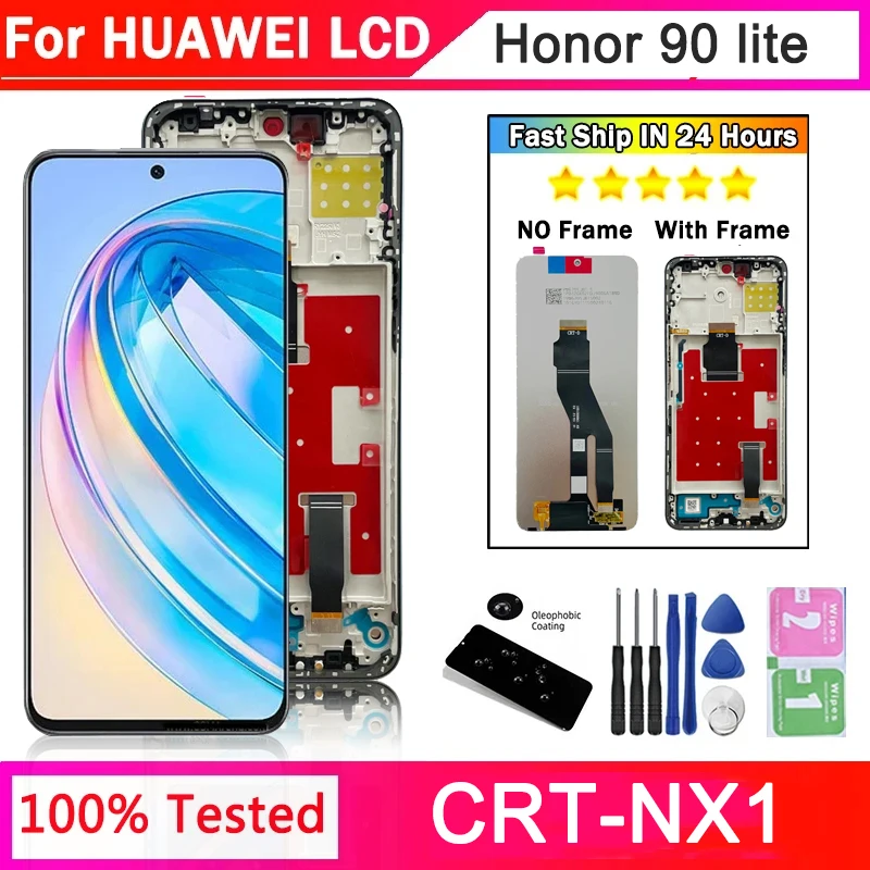 6.7'' Display For Huawei Honor 90 Lite LCD CRT-NX1 Display Screen Touch Panel Digitizer For Honor90Lite Display Replacement