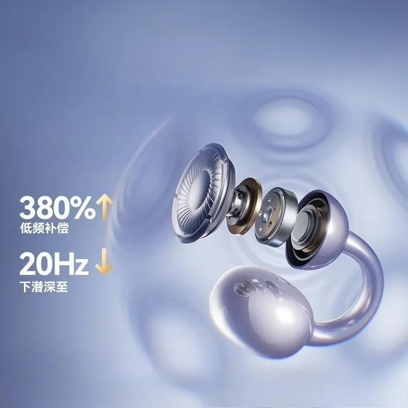 النجم لديه نفس النمط، سماعة رأس بخاصية البلوتوث، مشبك الأذن، مفهوم التوصيل العظمي مفتوح AI