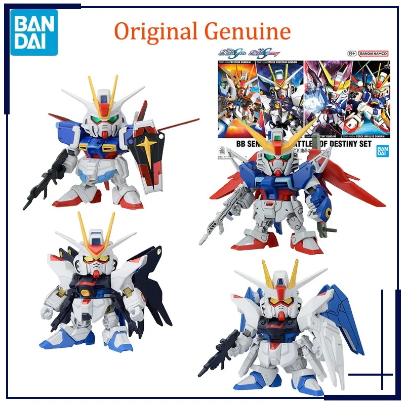 

Оригинальный комплект Bandai Anime BB SENSHI C.E BATTLES OF DESTINY SET Strike Freedom Destiny Force Impulse GUNDAM SD Сборочная модель