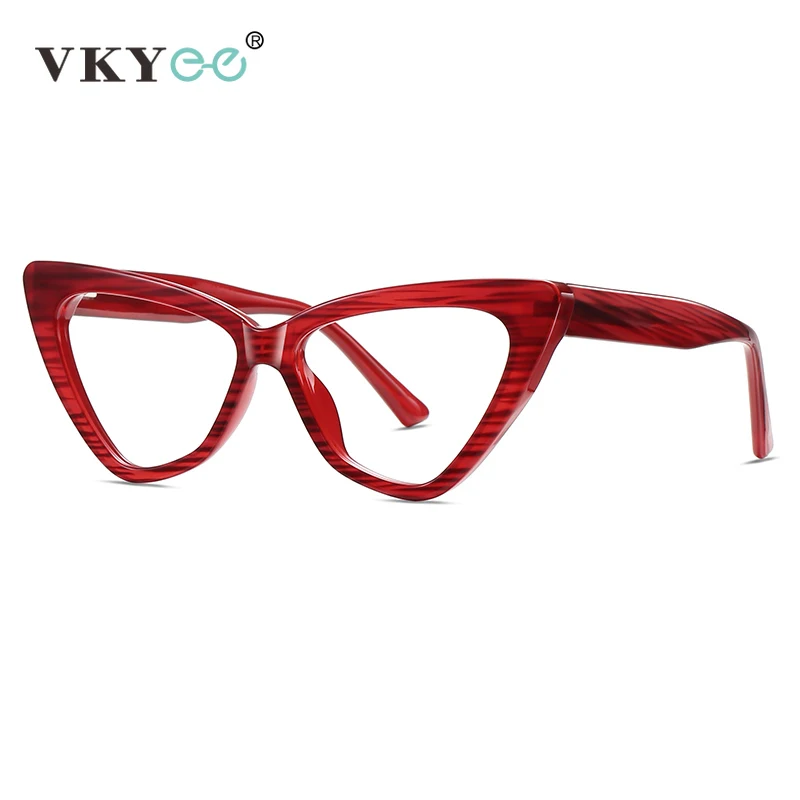VICKY Personalized Geometric Design Photochromic Progressive Multifocal Blue Light Protection Glasses Customizable Prescription