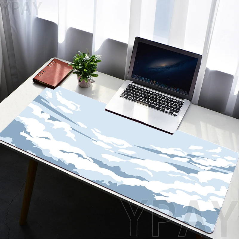 

Gaming Mousepads Clouds Art Desk Pads Large Mouse Mat Big Mousepad Rubber Mouse Pad Non-Slip Keyboard Mats Stitched Edges