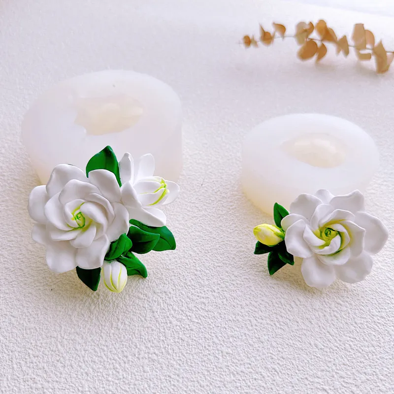 3D Three-dimensional Gardenia Flower Silicone Mold Cake Decorative Fondant Ornament A765