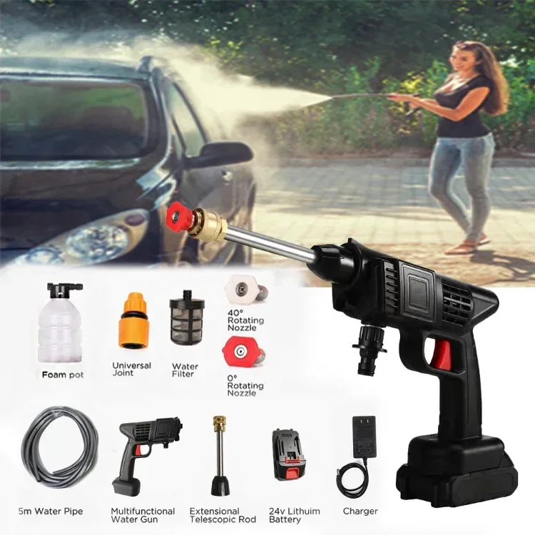 Wholesale Cheapest Price Mini Wireless 12V 24 V 48V Volt Cordless Portable Wash Gun High Pressure Car Washer