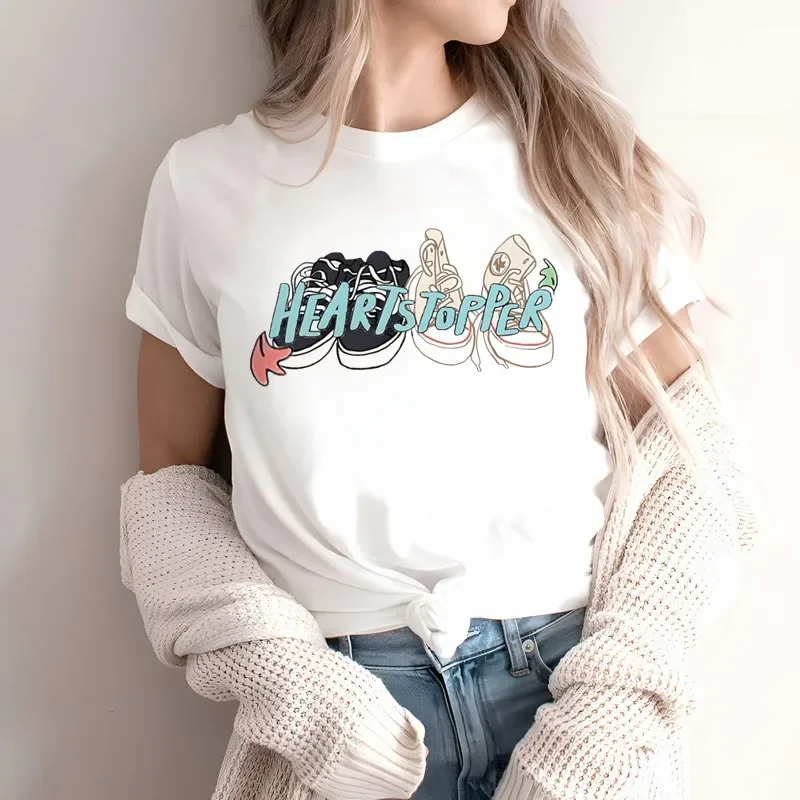 Heartstopper Nick Nelson T-shirts Women Summer Fashion Print T Shirt Casual O-Neck Tshirt Brand Funny T-shirt Top Tees