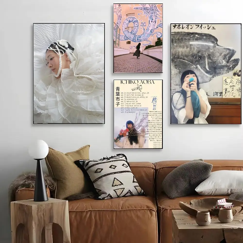 Singer I-Ichiko Aoba soft nature Poster HD Decorative Wall Art for Living Room Bedroom Café Stylish Home Décor Gift