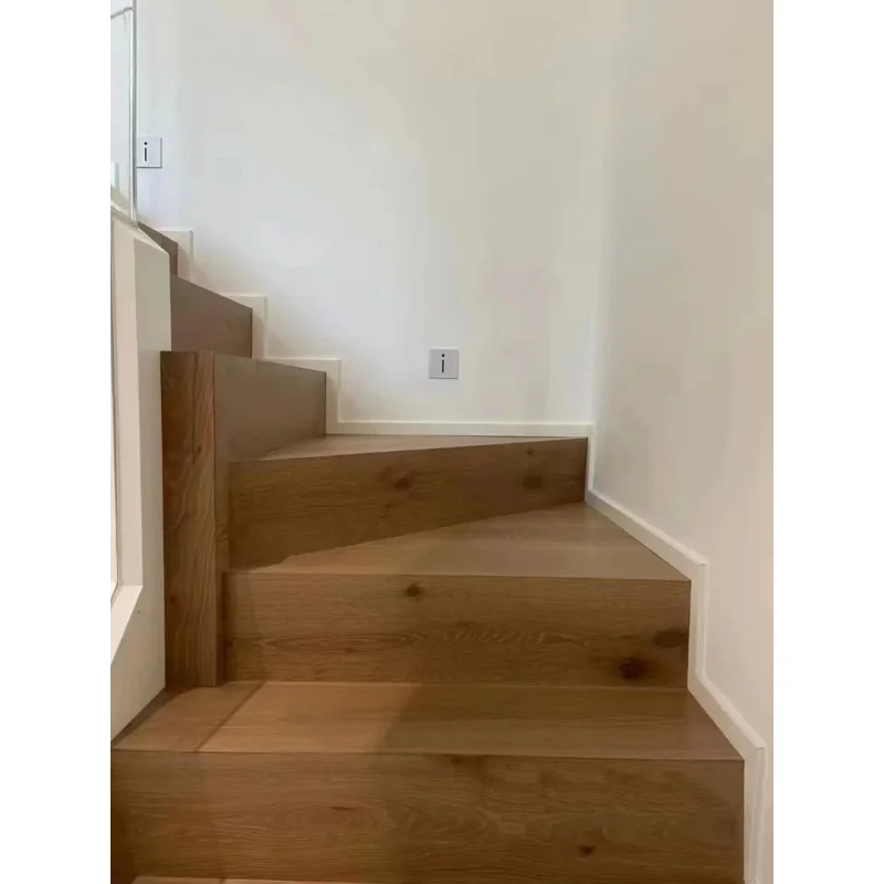 custom.Wood White Oak Stair Tread and Riser Carpet Vinyl Wooden Stair Treads Rubber Floating Wpc Stair Tread Brackets