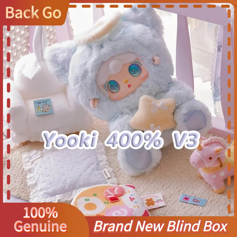 

100% Genuine Yooki 400% V3 Versatile Idol Series Blind Box Cute Doll Collection Desktop Ornament Fashion Trend Gift Girl