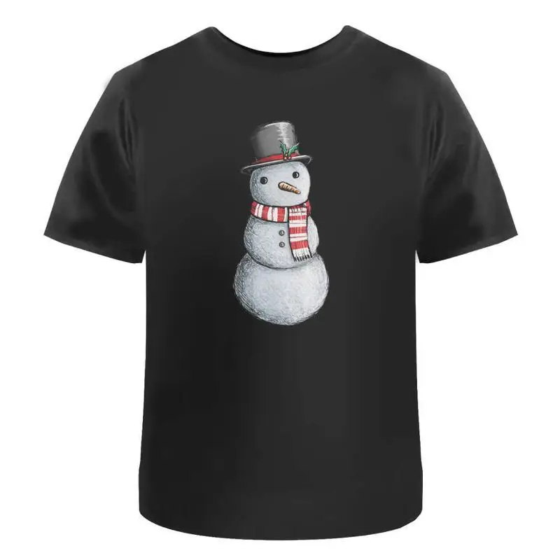 

Christmas Snowman' Cotton T Shirt Ta036826