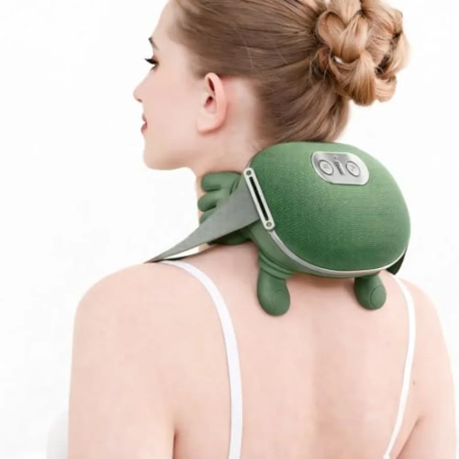 

Neck and Shoulder Massager with Heat Deep Tissue 4D Kneading Massage Pillow Real Hand Simulation 5-Finger Massage Hands-Free St