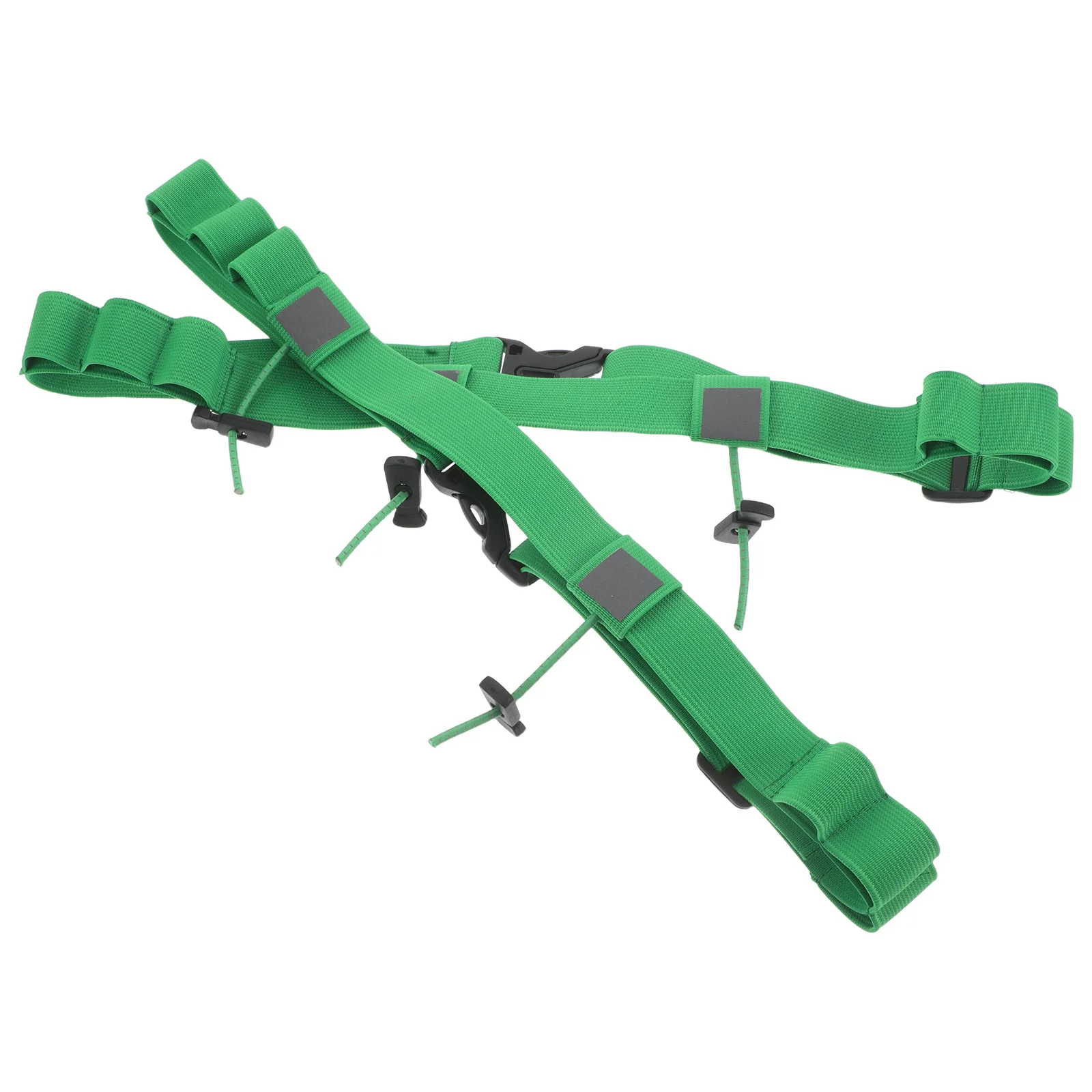 Cinturón elástico verde con número de carrera ajustable, soporte para babero para correr, ciclismo, cinturón deportivo reutilizable, moldeador de Fitness, 2 uds.