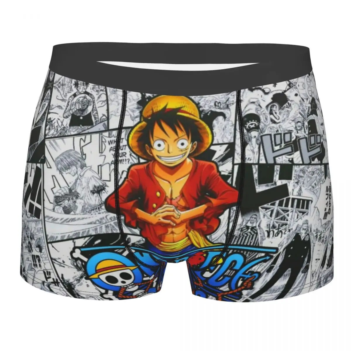 

Luffy Zoro Tony Chopper Anime Boxers Novelty Underwear Boxer Briefs Gag Gift For Man