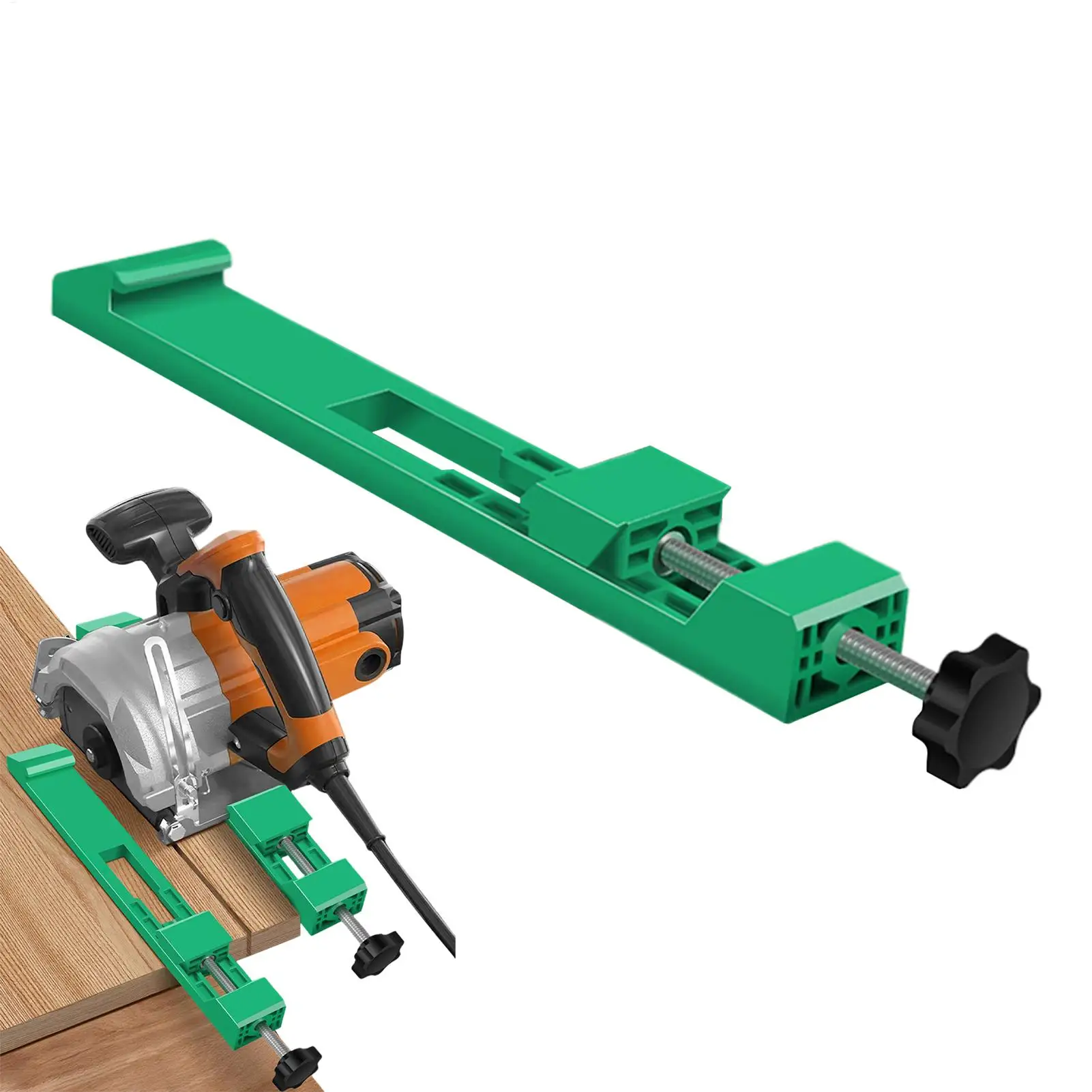 Circular Saw Cutting Guide Electric Milling Clamp Adjustable Base Plate Cutting Edge Positioner for Measuring Machine Sawhorse
