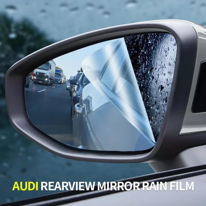 1 Pair Side Rearview Mirror Blue Glass Lens for Audi A3 8Y 8V A4L B9 A6L A5 Q3 Q5 Q5L Q7 Wide Angle View Anti Glare Door Mirror