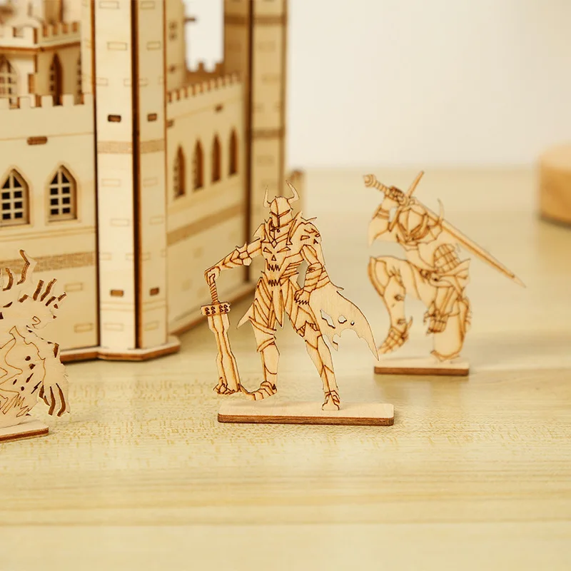 3d Wooden Puzzle Wooden Model Of The Lost Castle Toy Kid Adult Diy Model Kits Desk Decoration For Gift G230