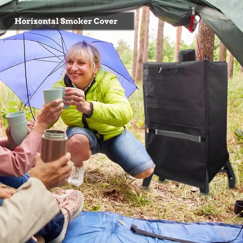 

Smoker Covers For Outside Waterproof Oxford Fabric Smoker Cover Portable BBQ Supplies Windproof Protection Tool For Cooking