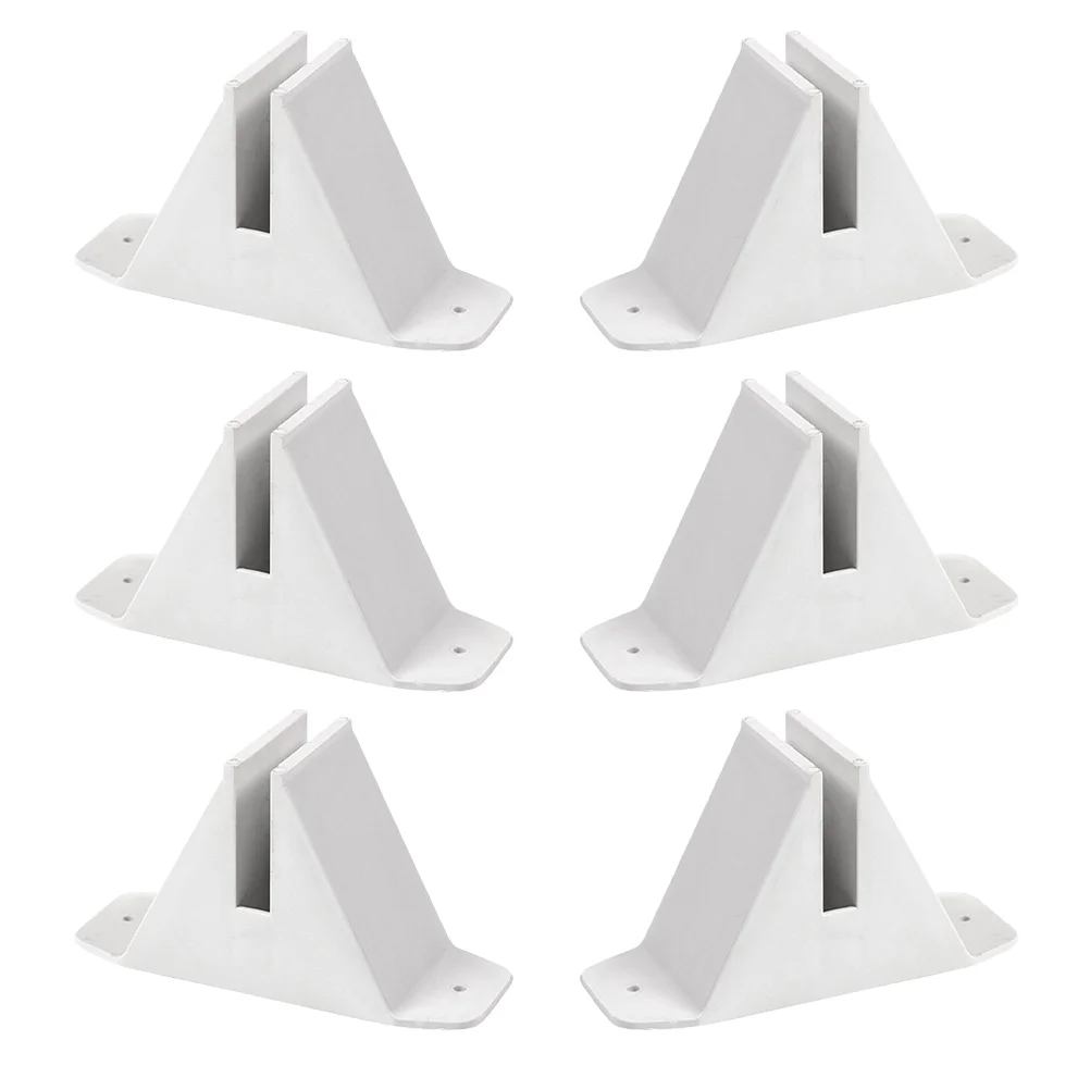 

6Pcs Garden Fence Base Sturdy Triangle Support for Picket Fence Privacy Screen Room Divider Stand Outdoor Lawn Decor