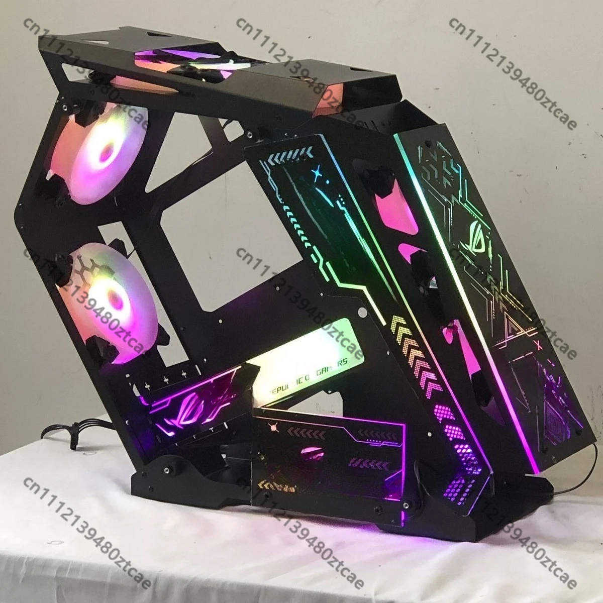 caja-de-pc-para-juegos-de-marco-abierto-eatx-chasis-de-computadora-de-torre-media-vidrio-templado-vista-panoramica-gabinete-para-gamers