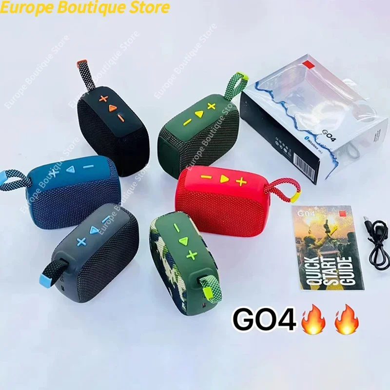 Altoparlante Bluetooth ultraportátil, impermeabile e antipolvere GO4, suono Big Pro con bassi perforati, batteria integrata da 7 ore