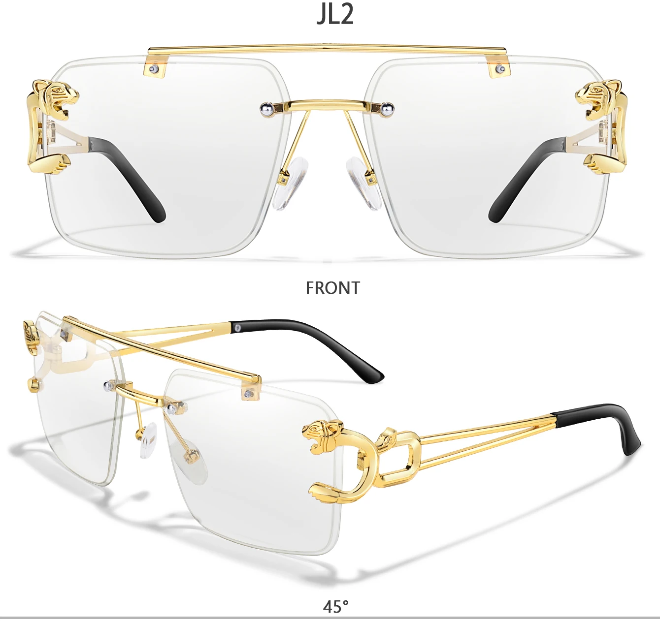 3 PAARE Sonnenbrille Leopardenmuster Metallbügel Männer Frauen Sport Fahrrad MTB Fahrrad Outdoor Wandern Laufen Winddichte Schutzbrille UV400 – Detail 4