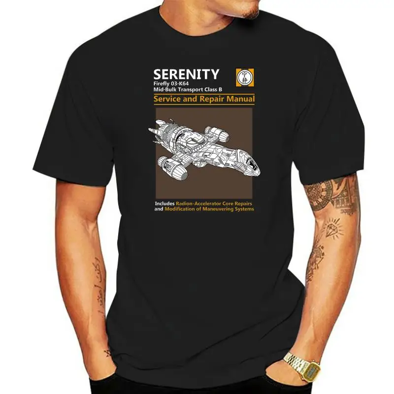 Firefly Serenity Service and Repair Manual MenS T-Shirt 2024 Fashion Short Creative Printed T-Shirt MenS Tee Customize Tee