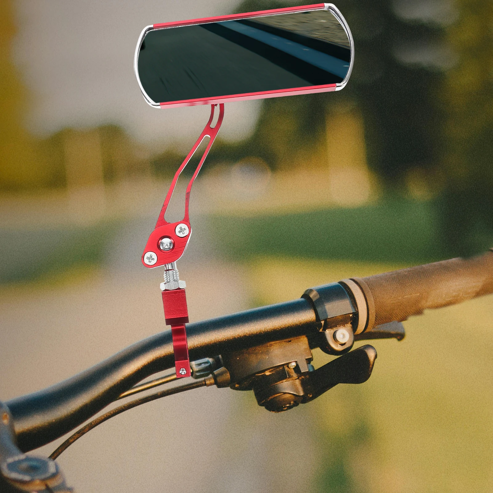 

E-bike Mirror Atv Boat Rearview Mirrors Golf Cart Clamp on Phone Mount for Handlebars Aluminum Alloy