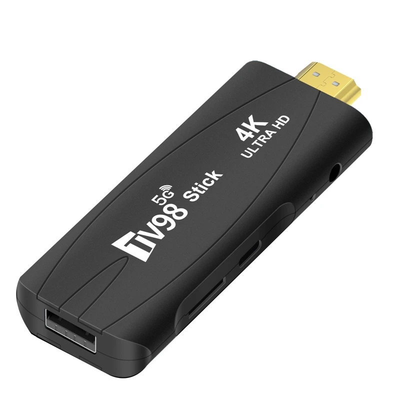 1 шт. TV98 TV STICK 1G + 8G Android 12.1 2,4G 5G Wi-Fi Android Smart TV BOX (вилка стандарта США)