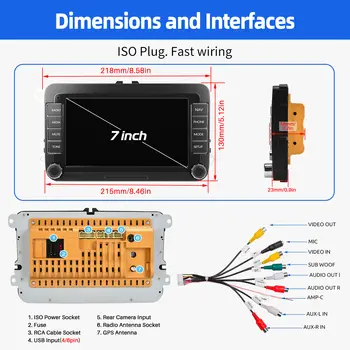 10 最佳銷售 安卓車用收音機高爾夫5 - №5