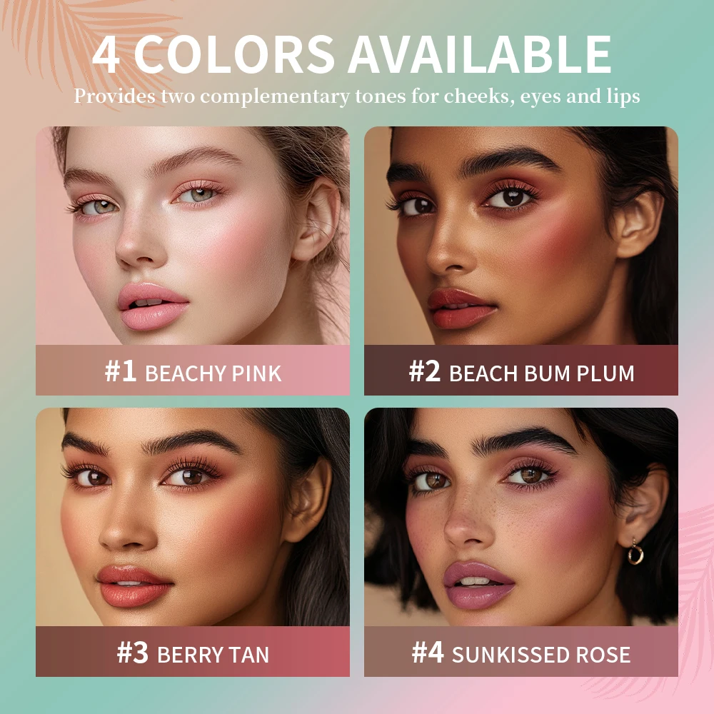 زبداني أحمر الخدود عصا توهج آند جو الخد الشفاه ملون طويل الأمد الوجه تمييز ماكياج أحمر الخدود كريم أحمر الخدود مستحضرات التجميل ماتي كونتور #3