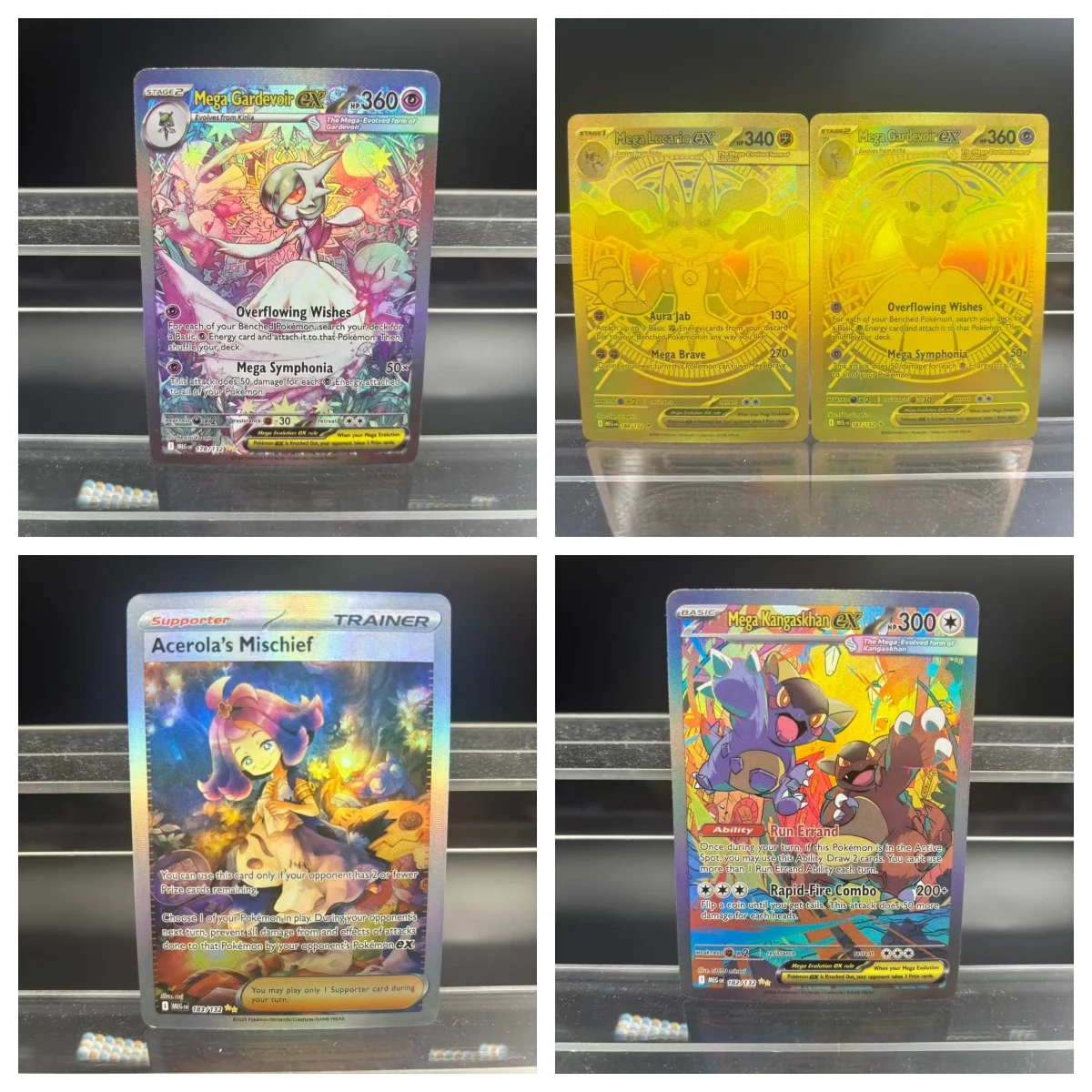لتقوم بها بنفسك PTCG جمع بطاقات ميجا لوكاريو ميجا فينوسور ميجا جارديفور ex الذاتي بطاقة واحدة لعبة كلاسيكية أنيمي بطاقة هدية لعبة