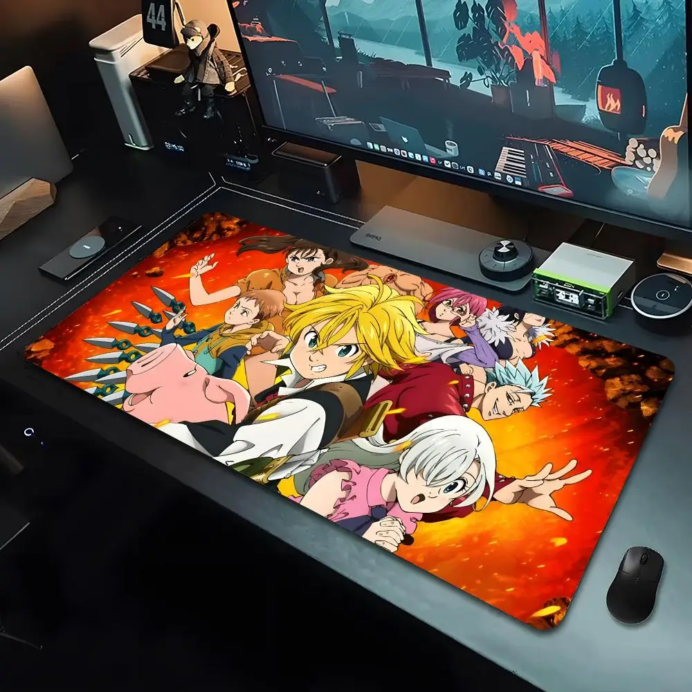 The Seven Deadly Sins Mouse Pad Mousepad Large Gaming Mouse Pad LockEdge Thickened Computer Keyboard Table Desk Mat