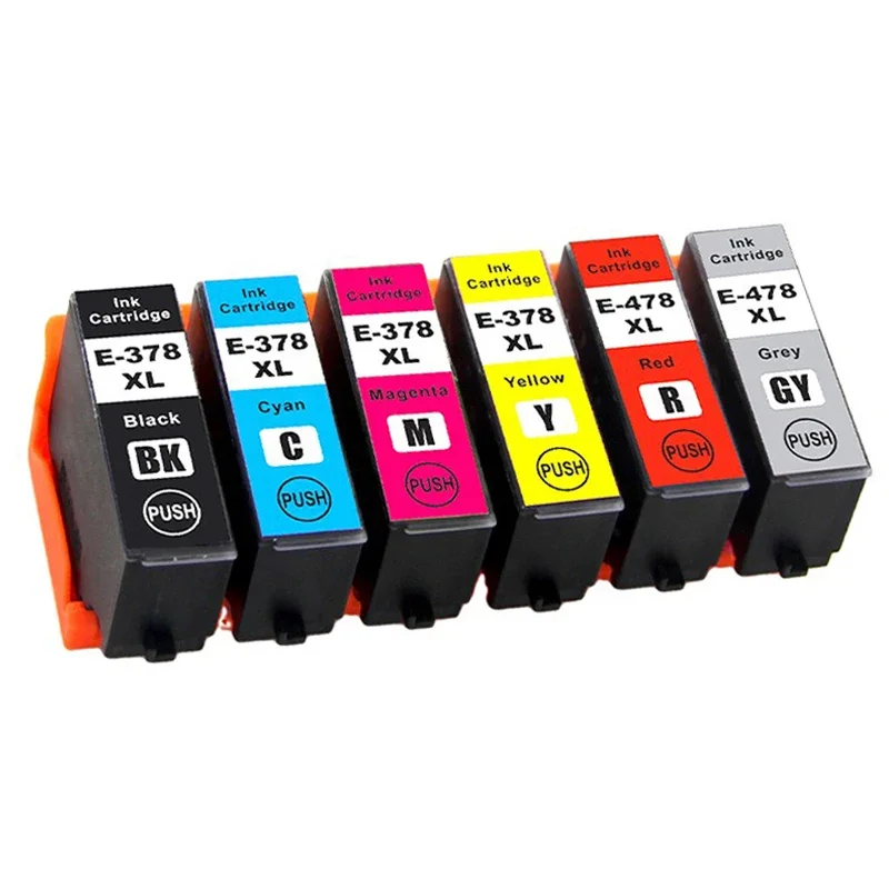 378 XL Ink Cartridges for Epson 378 378XL Ink for Work on Epson Expression Photo XP-8500 XP-8600 XP-8605 XP8500 XP8600 XP8605