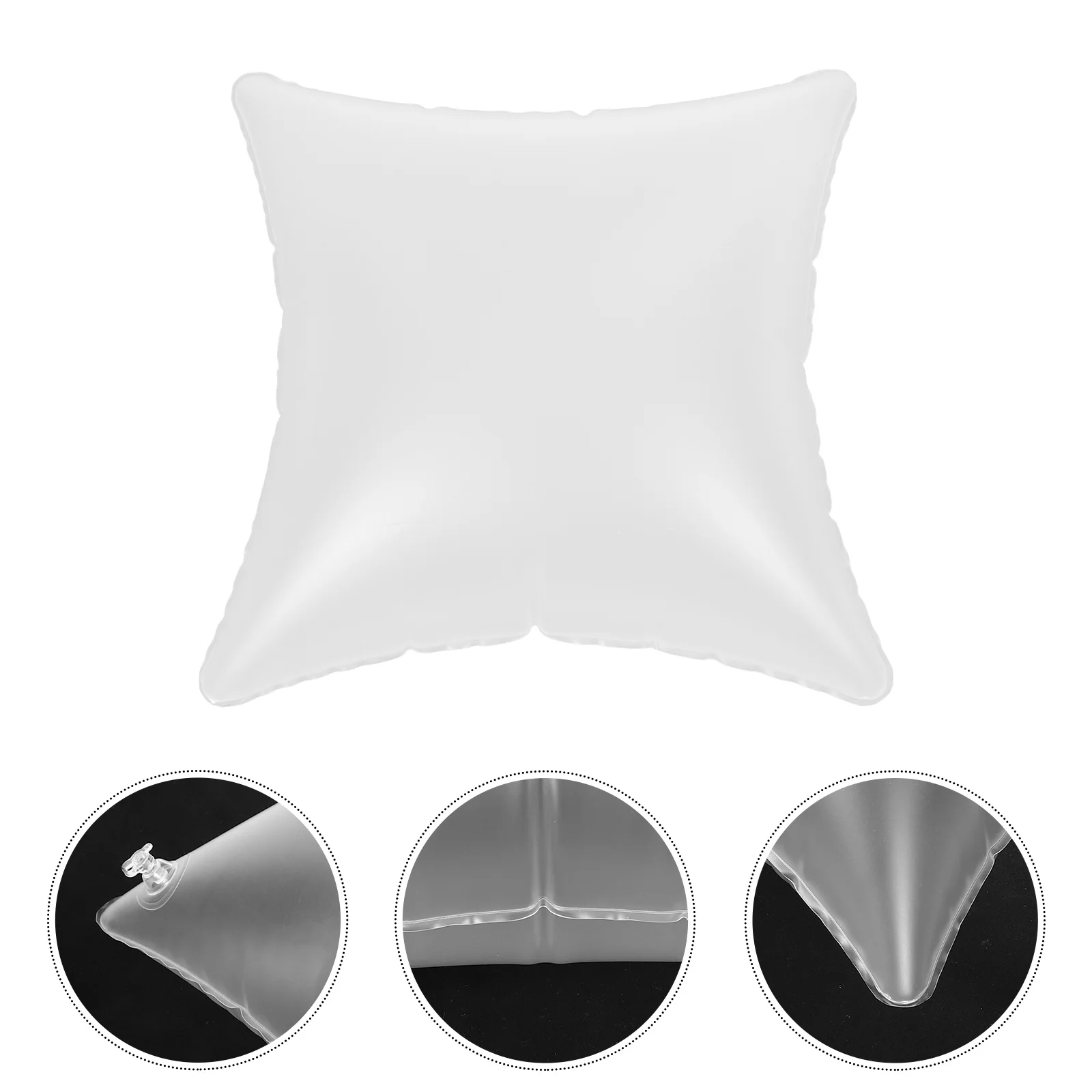 

Inflatable Pillow for Camping and Outdoor Use Lightweight PVC Portable Support Cushion for Car Travel Office Sofa Backrest