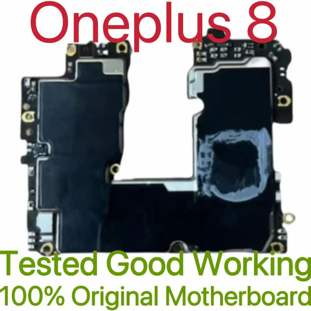 Original Unlocked Main Board For Oneplus 8 Mainboard Motherboard Unlocked With Chips Circuits Flex Cable