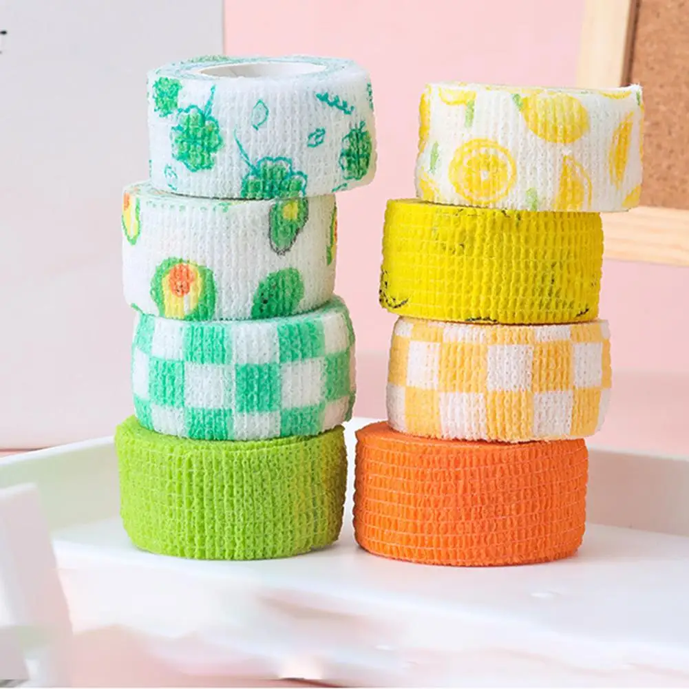 2M/4M Long Assorted Colors Self Adhesive Bandage Wrap Elastic Breathable Cohesive Grip Wrap Tape For Finger Wrist Ankle Sports