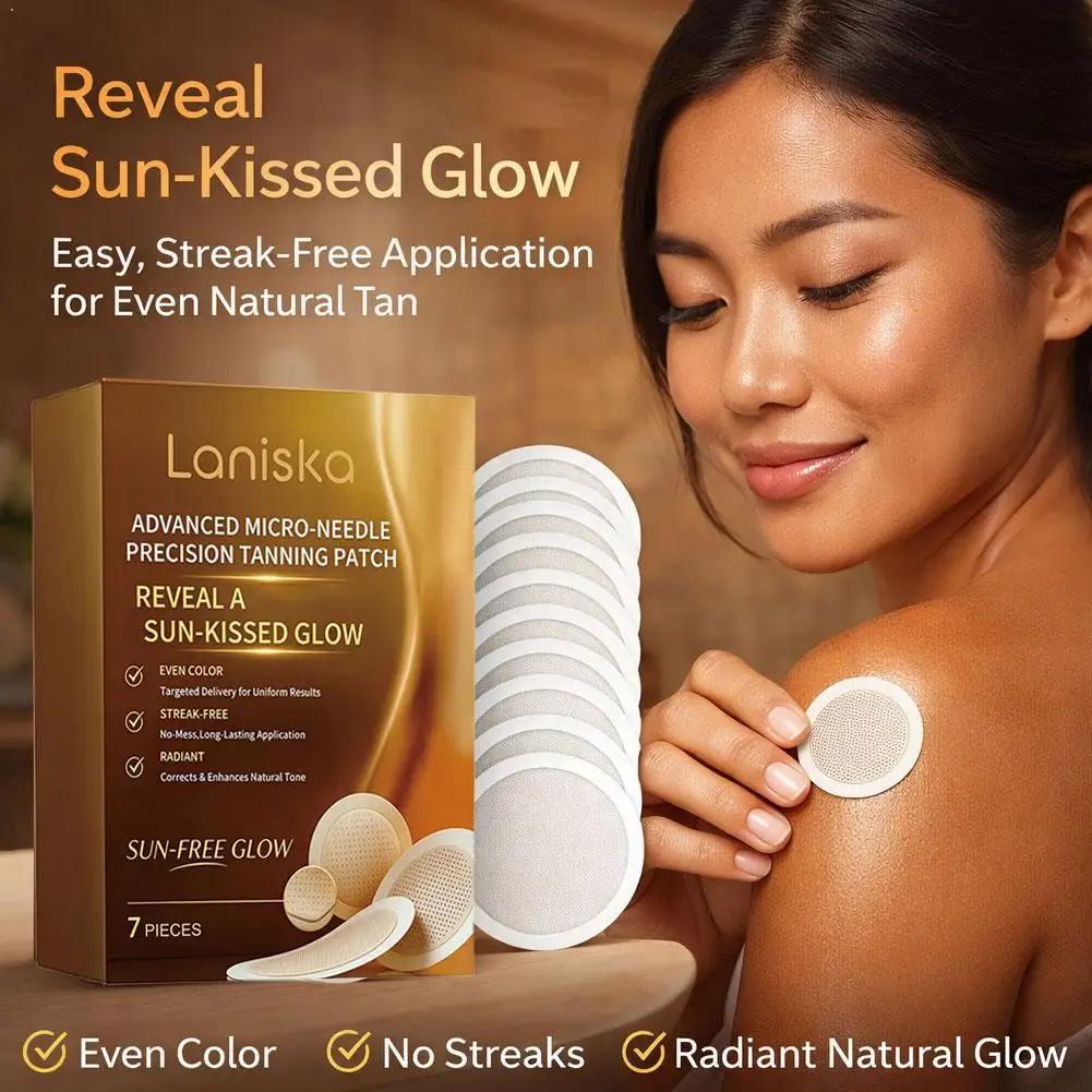 7 Parches de Bronceado sin Sol para Realzar el Tono Natural de la Piel, Parches Microdarts Avanzados para un Brillo sin Sol, para Todo Tipo de Piel 2026