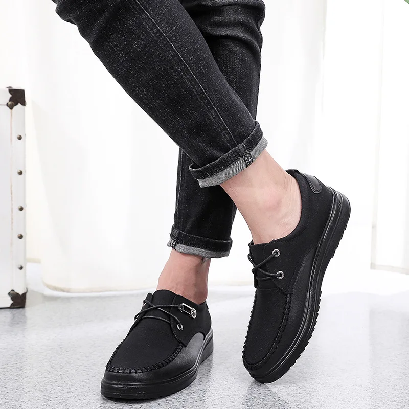 Nieuwe Comfortabele Herenkleur Bijpassende Schoenen Mode Leren Schoenen Voor Heren Lente Herfst Heren Platte Schoenen Rijden Sneakers Groot
