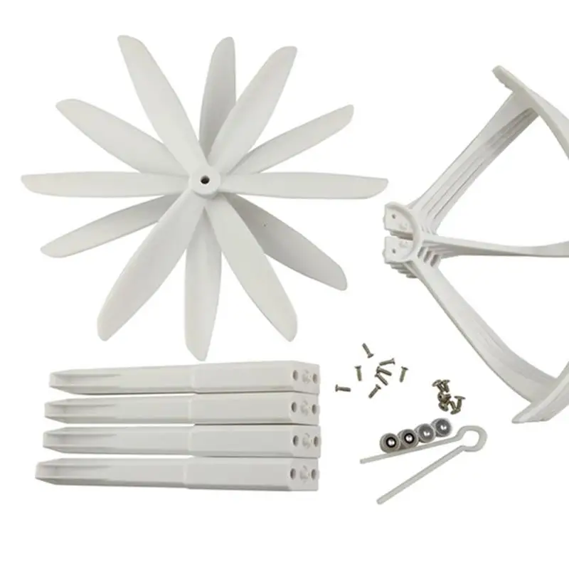 Kit de hélice para drones, para MJX B3 Bugs Juego de hélice de tres aspas para drones, que incluye tren de aterrizaje y marco de protección de cuchillas,