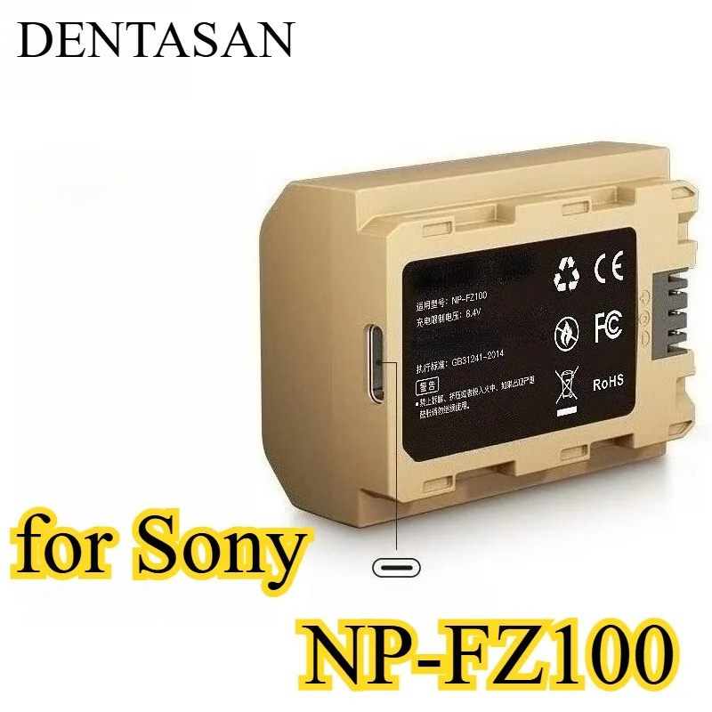 

Type-C Direct Charge NP-FZ100 Battery for Sony A7M4 A7M3 A7R3 A7S3 A1 USB-C Rechargeable Battery for Sony Alpha 7 III IV