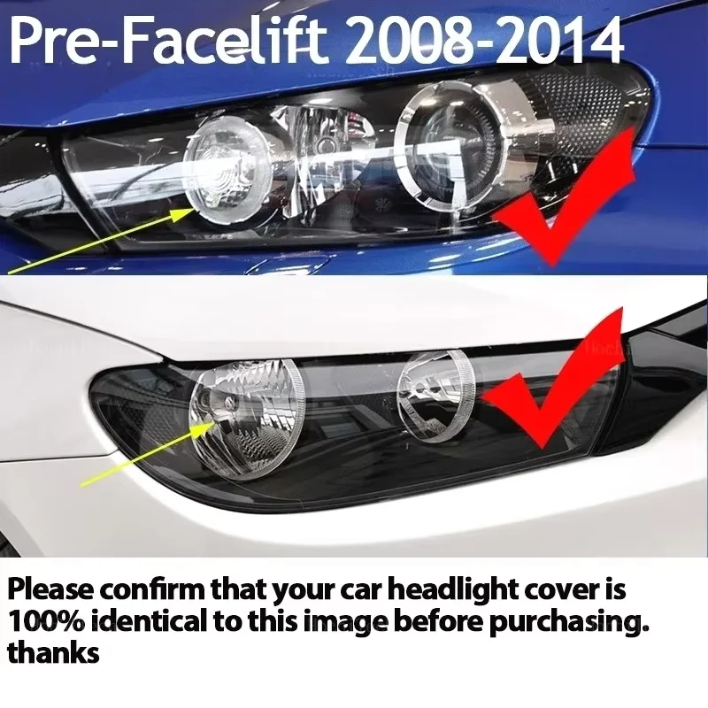 For Pair light For VW Volkswagen Scirocco 2009-2016 Car Headlight Cover Lens Lamp shade Head Light Caps Lamp Shell