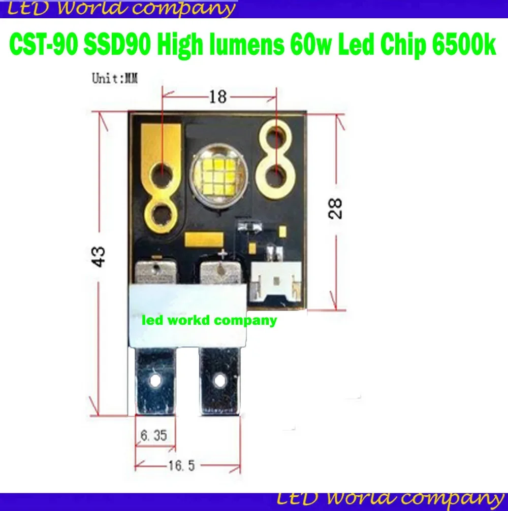 CST-90 SSD90 High lumens 60w Led Chip 6500k 60degree Led Module For Moving Head