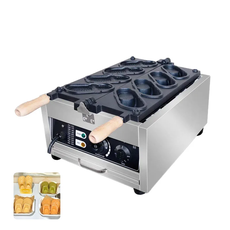 Macchina per waffle a forma di crocs in acciaio inossidabile - Ferro per waffle antiaderente con design a foro 3D per bambini Fai da te modello di scarpa divertente Pancake Baker