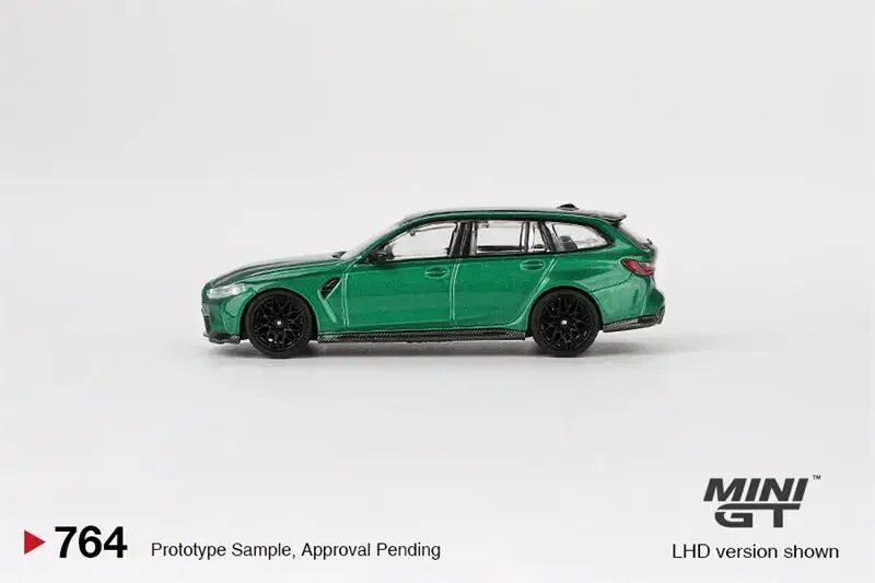 MINI GT Blister Package Version 1:64 M3 Touring Green Metallic Diecast Model Car