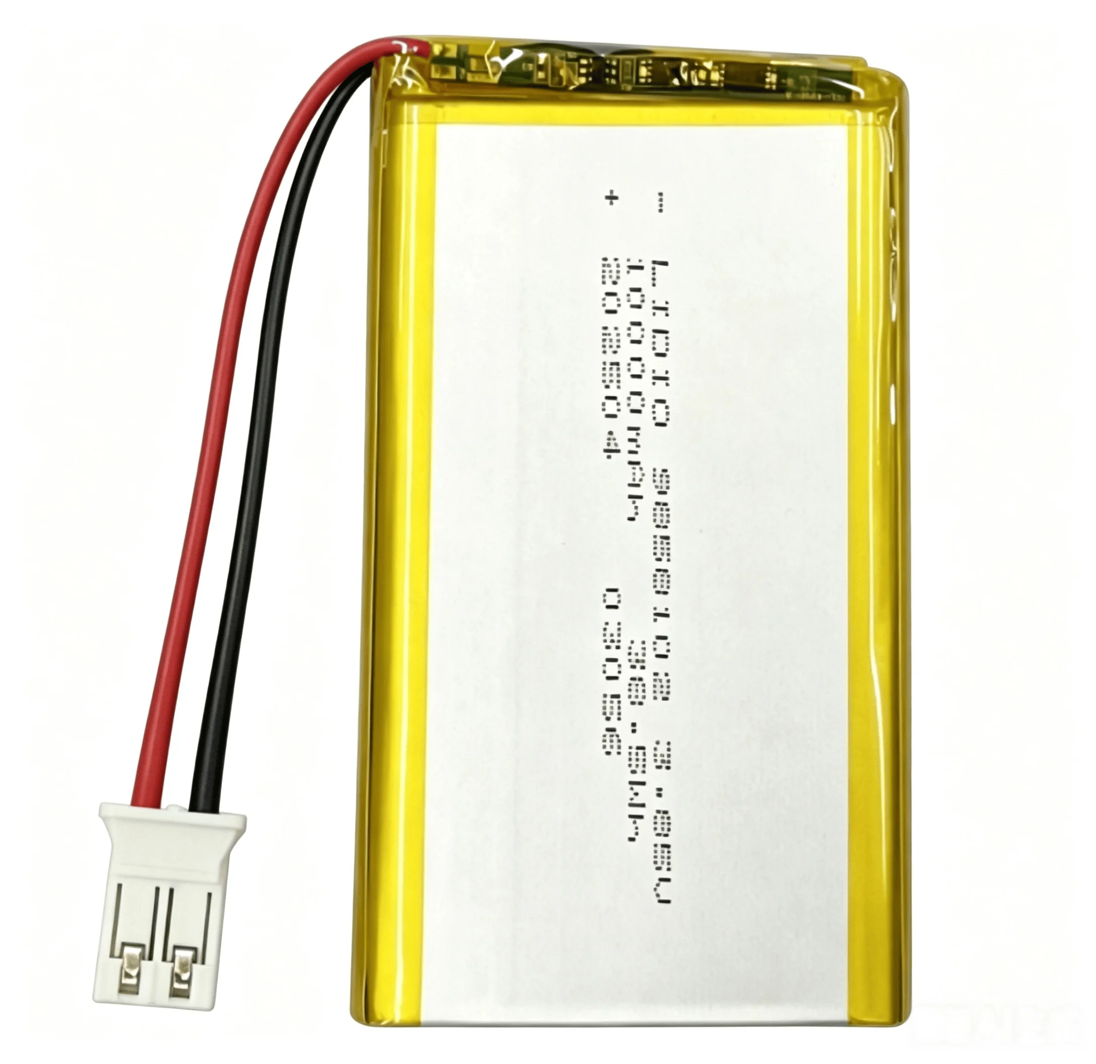 9858102 3.7V 10000mAh High Capacity Li-Po Rechargeable Battery With PH2.0 Plug Anti-Bulging Long Cycle For Power Bank GPS Camera