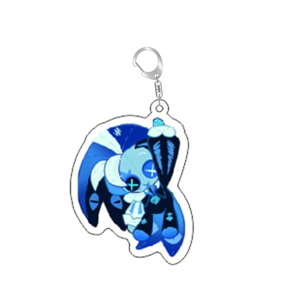 New style Game Cookie Run Kingdom Keychains for Accessories Bag Shadow Milk Pure Vanilla Cookie Keyrings Jewelry Fans Gift