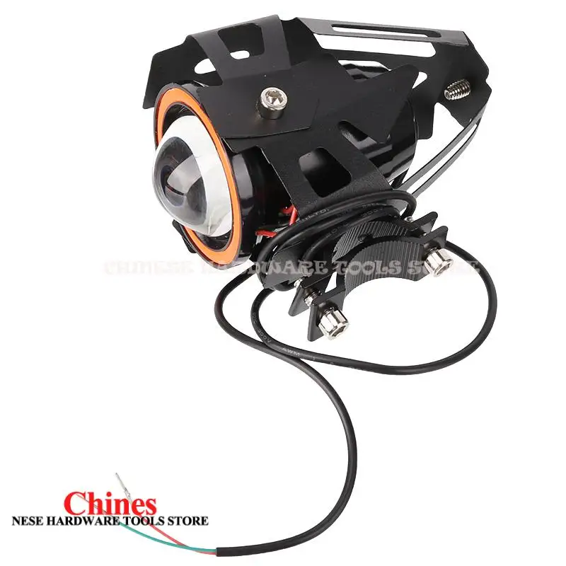 Lampu Sorot LED Angel Eye untuk Skuter Listrik, Lampu Bantu Mengemudi, Senter LED Mini, Lampu Sorot Depan, Aksesoris ATV Skuter