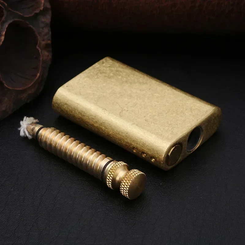 Retro Zorro Pure Copper Match Kerosene Lighter Pull-out Ignition Lighter Cigarette Tool Mens Gift Outdoor Ignition Tool with Box