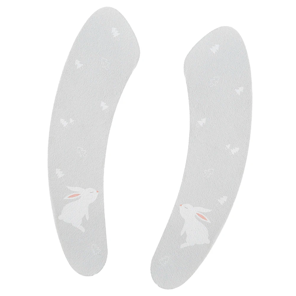 

1 Pair Adhesive Toilet Seat Cushion Four Seasons Soft Waterproof Cushion Mat Cold Proof Comfortable Use Rabbit Design